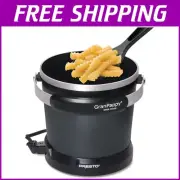 Compact GranPappy Electric Deep Fryer - Nonstick Surface & Fast Frying for Home