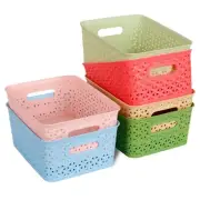 Plastic Storage Basket, Shelf Baskets, Storage Bins Organizer for Home, Kitch...