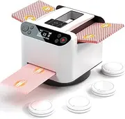 VQP Automatic Card Shuffler and Dealer, 360° Rotating Card Shuffler, 2-Deck Card Dealer Machine with 4 Buttons, 1-8 Players for UNO Texas Hold'em Blackjack Poker, Phase 10, Skip-Bo, Rummy