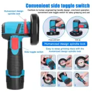 12V Cordless Electric Angle Grinder Mini Polishing Grinding Machine Diamond Cut