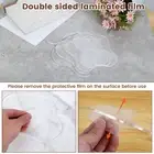 5 Pcs Clear Acrylic Cup Mat Cloud Shape Cup Pad Irregular Cup Mat for lefxp