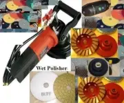 Wet Polisher Concrete Polishing Pad 85 + 5 Buff 3 Grinding cup terrazzo grinder