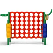 Costway Giant 4-in-A Row Jumbo 4-to-Score Connect four Board Game Set Family Strategy Game Party,Green