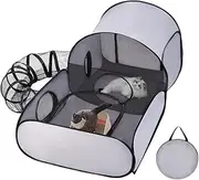 Outdoor Cat Enclosure - Small Animals Playpen | Kitten Kennel | Foldable Enclosure House Interactive Toys, Exercise Playground, Cat Tent Playpen for Indoor and Outdoor, Small Animal