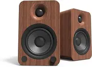 Kanto YU4 140W Powered Bookshelf Speakers with Bluetooth and Phono Preamp | Walnut | Pair