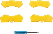 maXpeedingrods 5 Inch White Light Covers 4PCS Off-Road Light Cover Amber Flood Beam Swappable Offroad Lights Cap PC Protective Lens for 5" Round Auxiliary Driving LED Lights