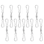 10 Pcs Rotating Wind Chime Hook Swivel Hanging Hooks Clips Windsock