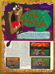 1993 Taz Mania GENESIS Print Ad/Poster Original Authentic Video Game Promo Art