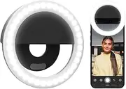 SPLEDRING | Arkon Rechargeable Selfie LED Clip-On Ring Light for Selfies and Streaming Live Video