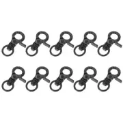 10 Pcs Swivel Lanyard Snap Hook Zinc Alloy Trigger Snap Hooks Black