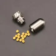 Titaniumalloy Waterproof Tank Survival Container Necklace Pill Box Keychain Seal