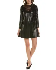Valentino Leather Shift Dress