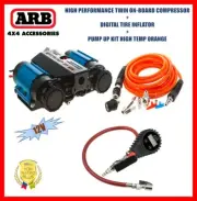 ARB 12V Twin On-Board Compressor + Pump Up Kit Orange + Dijital Tire Inflator
