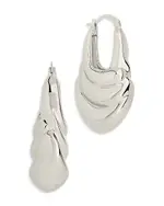 Sterling Forever Manon Sculpted Hoop Earrings