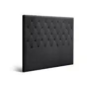 Artiss Double Size Bed Head Headboard Bedhead Fabric Frame Base CAPPI Charcoal