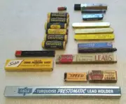 Vtg mechanical pencil lead containers-full & empty-Scripto,Sheaffer, wahl,empire