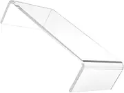Clear Acrylic Monitor Stand Riser Laptop Holder for Home Office School Ergonomic Computer Heightening Stand to Organize Workspace and Reduce Clutter