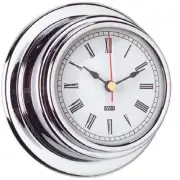 Marine Boat 70mm Clock Chrome Plated with Roman Numerals Caravan RV