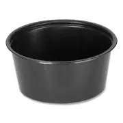 Fabrikal PPC200B Portion Cups, 2 Oz, Plastic, Black, 2,500/carton