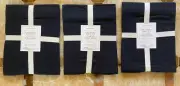 BNWT, Williams Sonoma Double Hemstitch Black Linen Dinner Table Runner 16"X108"