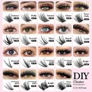 Clusters Eyelash Extension Dovetail Segmented Lashes 48 Volume Eyelashes