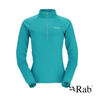 【RAB】Sonic LS Zip Wmns 長袖透氣拉鍊排汗衣 女款 群青藍 #QBL04