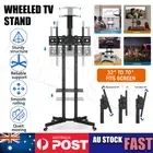 TV Floor Stand LCD LED Screen Monitor Bracket Mount Shelf Mobile Trolley 32"-70"