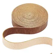 1/2" Wide Camel Faux Grain Buffalo Leather Straps 79" Long Flat Leather Cord