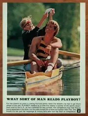 1982 Play Boy magazine Man Vintage Print Ad/Poster 80s Man Cave Bar Art Decor