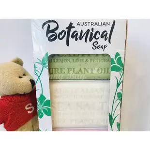 Botanical 澳洲製植物精油香皂 含四種香味 200公克 X 8入 牡丹 薰衣草 茶樹 海鹽【Sunny Buy】