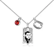 [TIIMG] Stefan Fans Gift Vampire TV Show Inspired Gift Vampire 90s Bloodsucker TV Show Gift Necklace