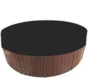 Hot Tub Cover Round 78.7x11.8 Inch Waterproof Sunproof Dustproof Hot Tub Shelter Foldable Lightweight Outdoor Drawstring Lazy Spa Cover Replacement M