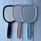 Large Hand Held Mirror with Handle, Makeup Hand Mirror for Salon Home , Barbers