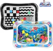 Tummy Time Water Mat for Baby, Inflatable Water Play Mats Toys for Infants Newbo
