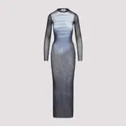 [Jean Paul Gaultier] Jean Paul Gaultier-Le MâLe Crewneck Maxi Dress-Donna XS STAND