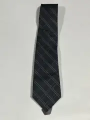 Mens Giorgio Cosani Black White Box Pattern Tie Pure Silk Hand Made NEW