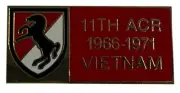 Pack of 6 11th Army Cavalry 1966-1971 Vietnam Motorcycle Hat Cap Lapel Pin M-389