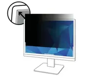 3M Privacy Filter for 27" Monitor with Large Display Attachment and Slide Mounts, 16:10