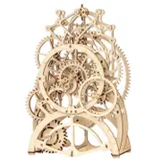 Robotime 3D DIY Wooden Puzzle Mechanical Gear Drive Vintage Pendulum C