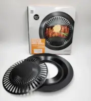 Kitchen Smokeless Stove Top Barbecue BBQ Indoor Grill Nonstick Pan Griddle