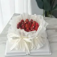 在飛比找樂天市場購物網優惠-520情人節花束鮮花花朵蛋糕裝飾擺件雪梨紙透明紙圍邊紙包裝紙