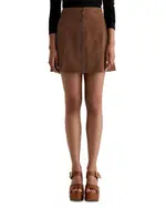 Ag Evie Suede Mini Skirt