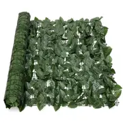Green Outdoor Plant Ivy Leaf Privacy Wall Screen Fence Panel Garden Yard 1x5m