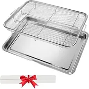 Air Fryer Basket for Oven 18.5 x 12.8 Inch Stainless Steel, Air Frying in Oven, Versatile Design