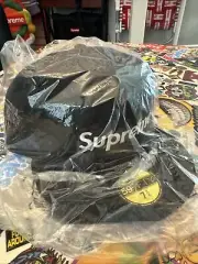 Supreme Champions Box Logo New Era Black Cap Hat 7 3/8 BRAND NEW!!!