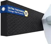 Garage Planet WP01 Garage Wall Protector Car Door Protector, Tool-Free, Designed in Australia (4, Black)