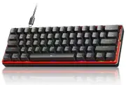 K61SE Gaming Keyboard 60 Percent Mechanical Keyboard Wired RGB Backlit N-Key ...