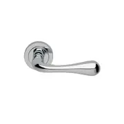Manital Astro Door Lever Set on Round Rose Passage Polished Chrome AS5/F-CRO