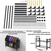 3D Printer Consumable Material Rack Holder Wall Support Shelf For 200MM Tray