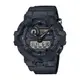 【CASIO 卡西歐】 G-SHOCK 百搭酷黑 街頭潮流 Cordura尼龍錶帶 大錶徑 雙顯系列 GA-700BCE-1A_53.4mm